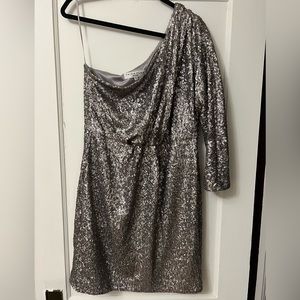 Trina Turk One Shoulder Sequin Dress